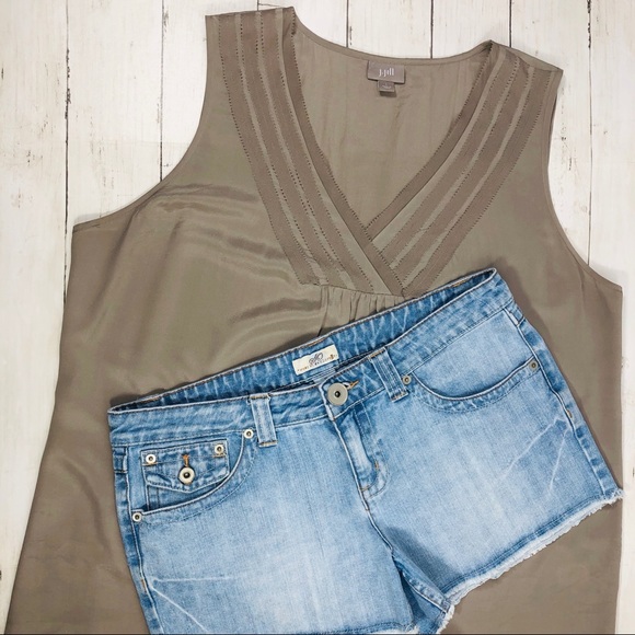 J. Jill & SO Tops - J. Jill SIlk Top Sz Large  & SO Jeans Shorts Sz 11